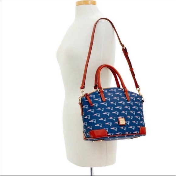 Dooney & Bourke NFL Patriots Charli Satchel NWT - Picture 3 of 6